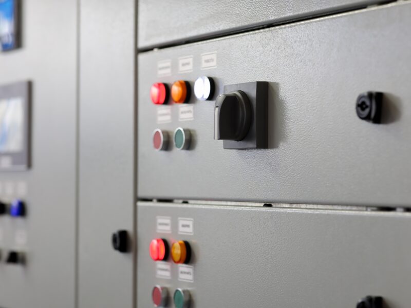 Electrical,Switchboard,Panel,Close,Up.,Electric,Power,Distribution,Cabinets.,Selective